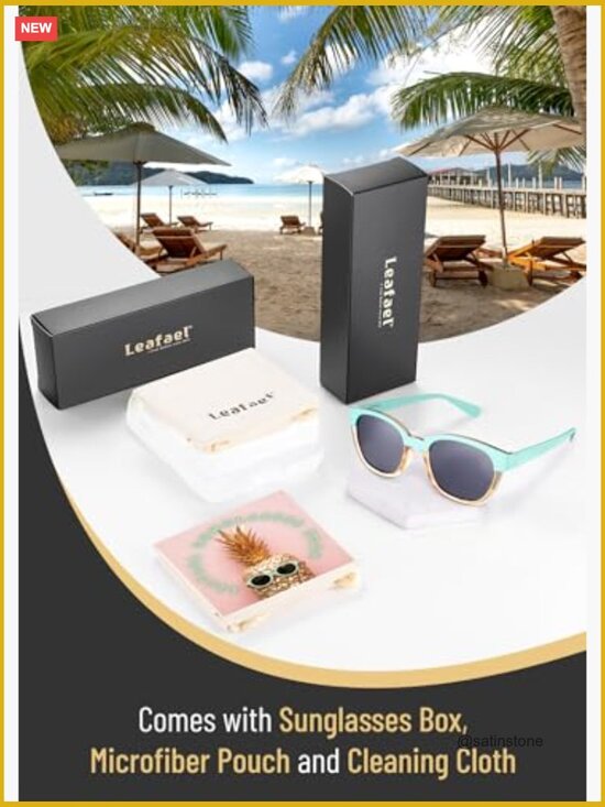 Women\'s Polarized Retro Square Frame Sunglasses UV400 Protection Flex Hinge main image 7